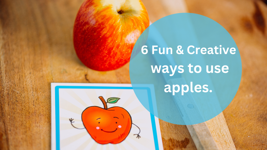 6 Fun and Creative ways to use apples with children. Healthy and Delicious Snack Ideas.