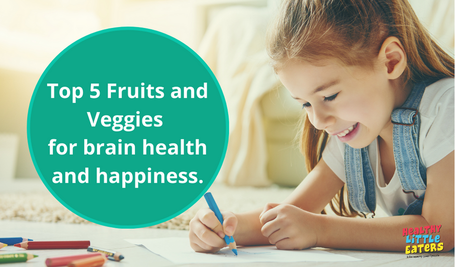 Top 5 fruits and veggies for brain health.